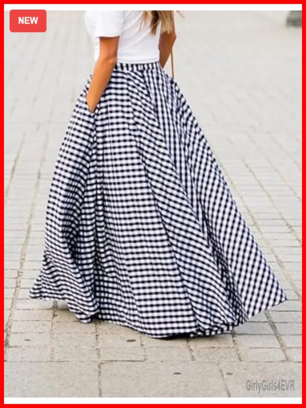 N/A flowy gingham